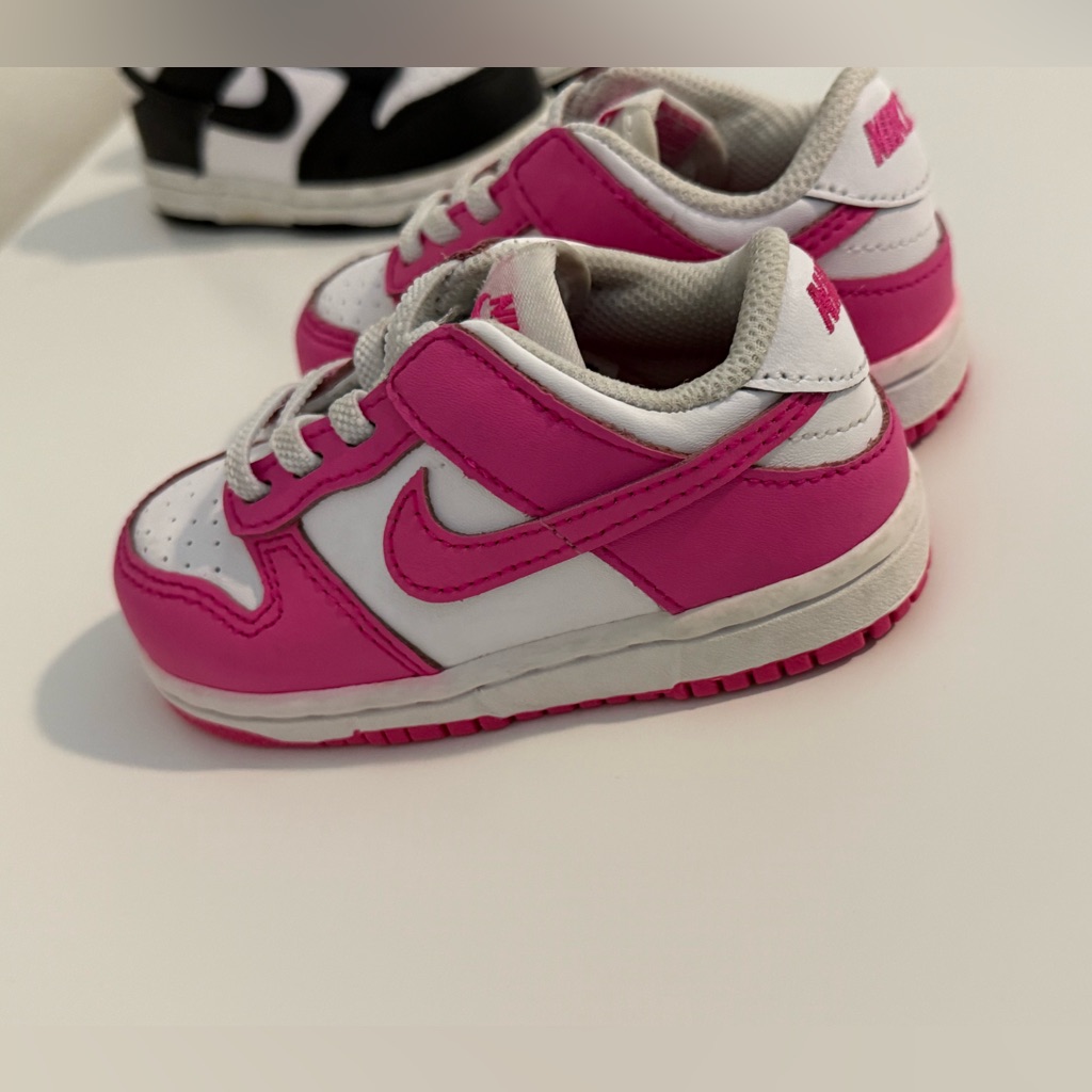 Nike Kids' Pink And White Sneakers 6c